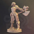 Female Goliath Barbarian Miniature - Agga Eyes-Like-Eagle - DM Stash