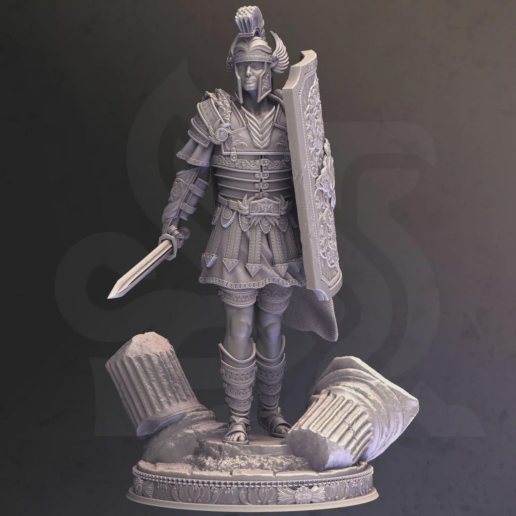 Human Fighter Miniature - Trellus Tacitus, Baldurian Defector - DM Stash