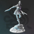 Female Elf Rogue Miniature - Calanar, Psionic Knife - DM Stash