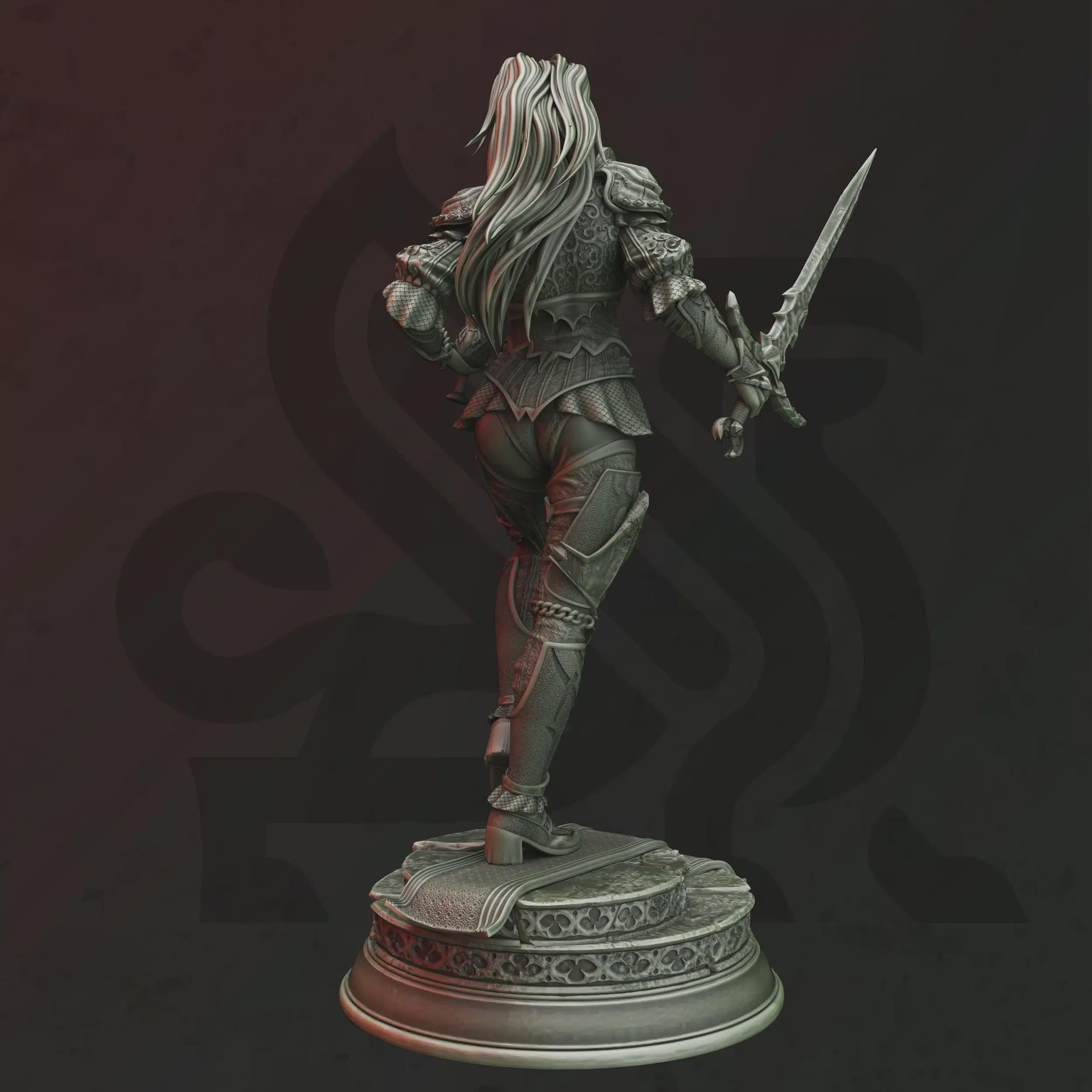 Female Vampire Rogue Duelist Miniature - Mina Strauss - DM Stash