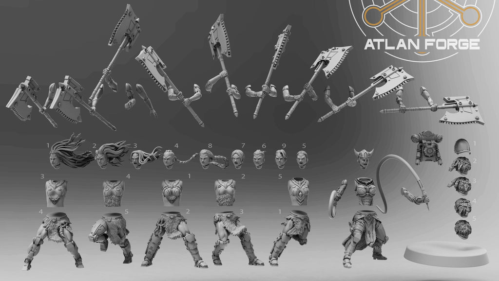 Doncellas Asgardianas Furia Tormentosa - Atlan Forge