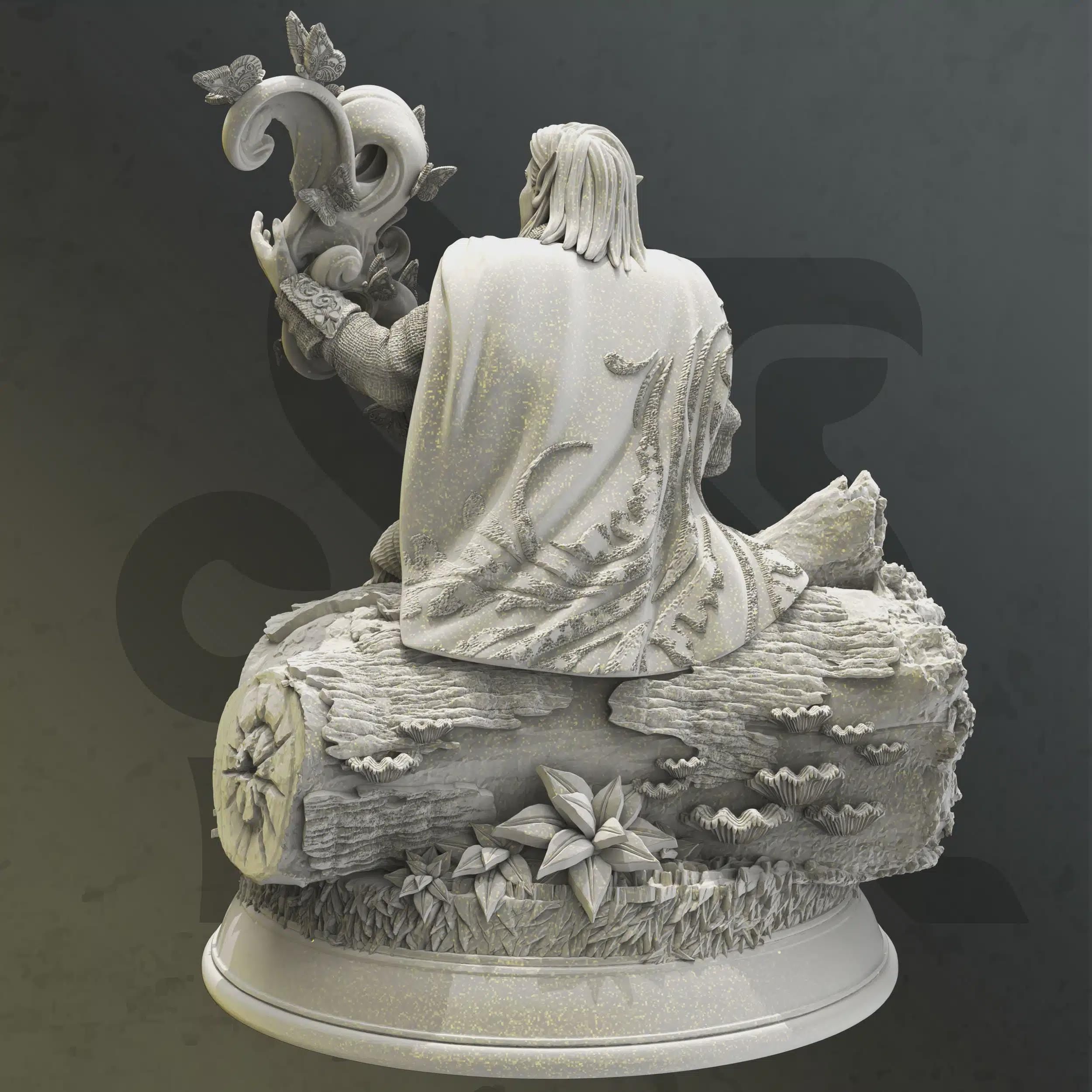 Elf Sorcerer Miniature - Tharador, Father of Wisdom - DM Stash