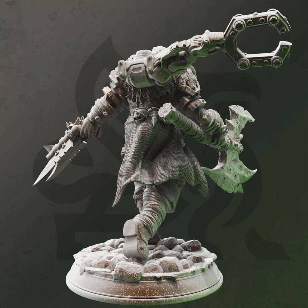 Human Artificer Miniature - Eyrik, Battle Engineer - DM Stash