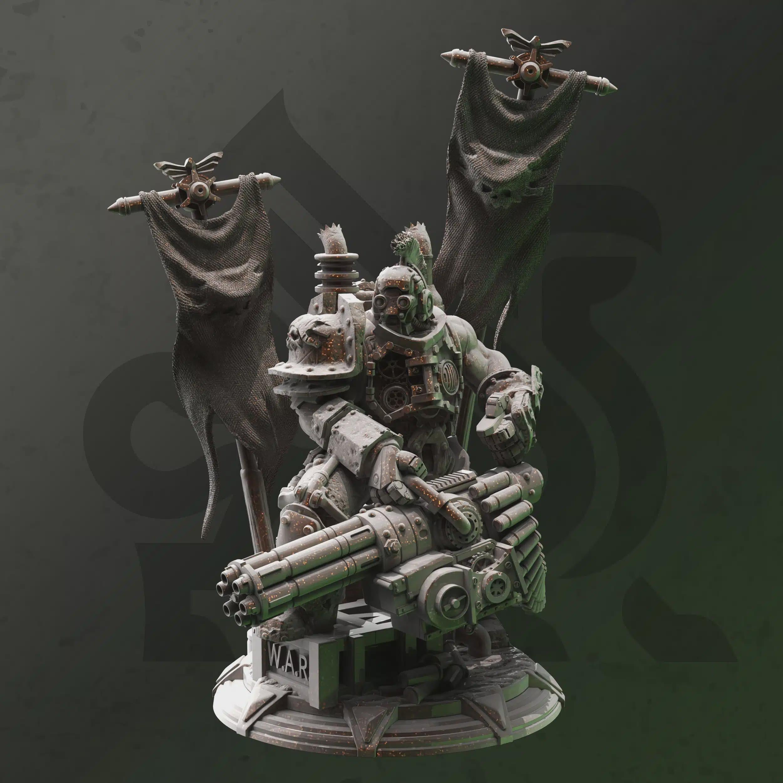 Human Gunslinger Miniature - Kartol, War Chief - DM Stash