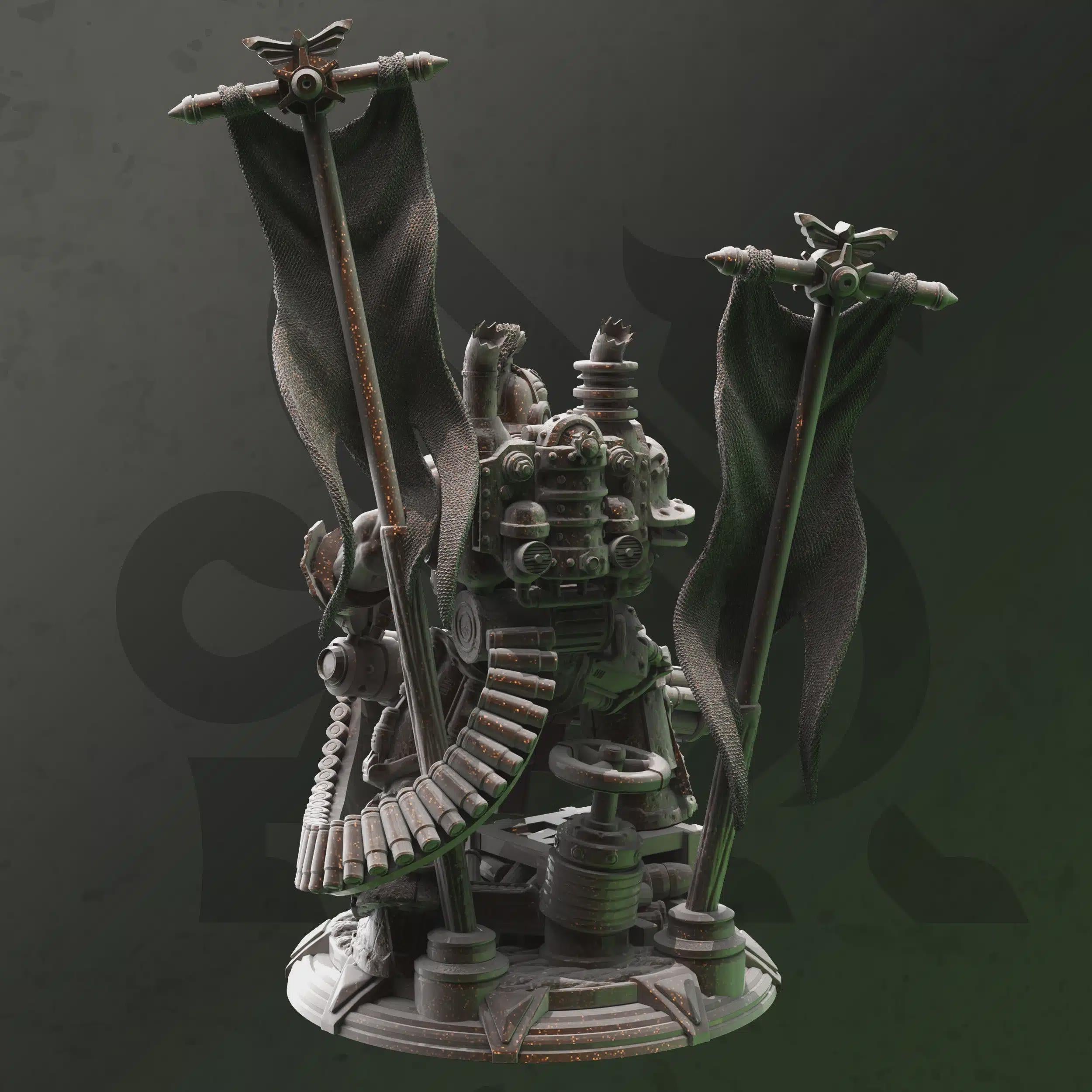 Human Gunslinger Miniature - Kartol, War Chief - DM Stash