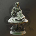 Female Halfling Gnome Druid Miniature - Cordelia, Druid of Spores - DM Stash