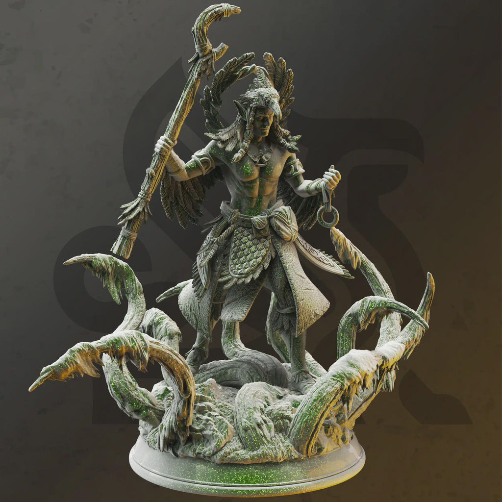 Elf Druid Miniature - Zarbaeth, Arch Druid of the East - DM Stash