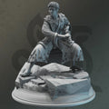Elf Fighter Miniature - Ayrin Enviern, The Ocean Dancer - DM Stash