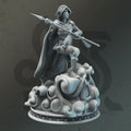 Female Elemi Rogue Monk Miniature - Aura Kaze, Cloud-step Rogue - DM Stash