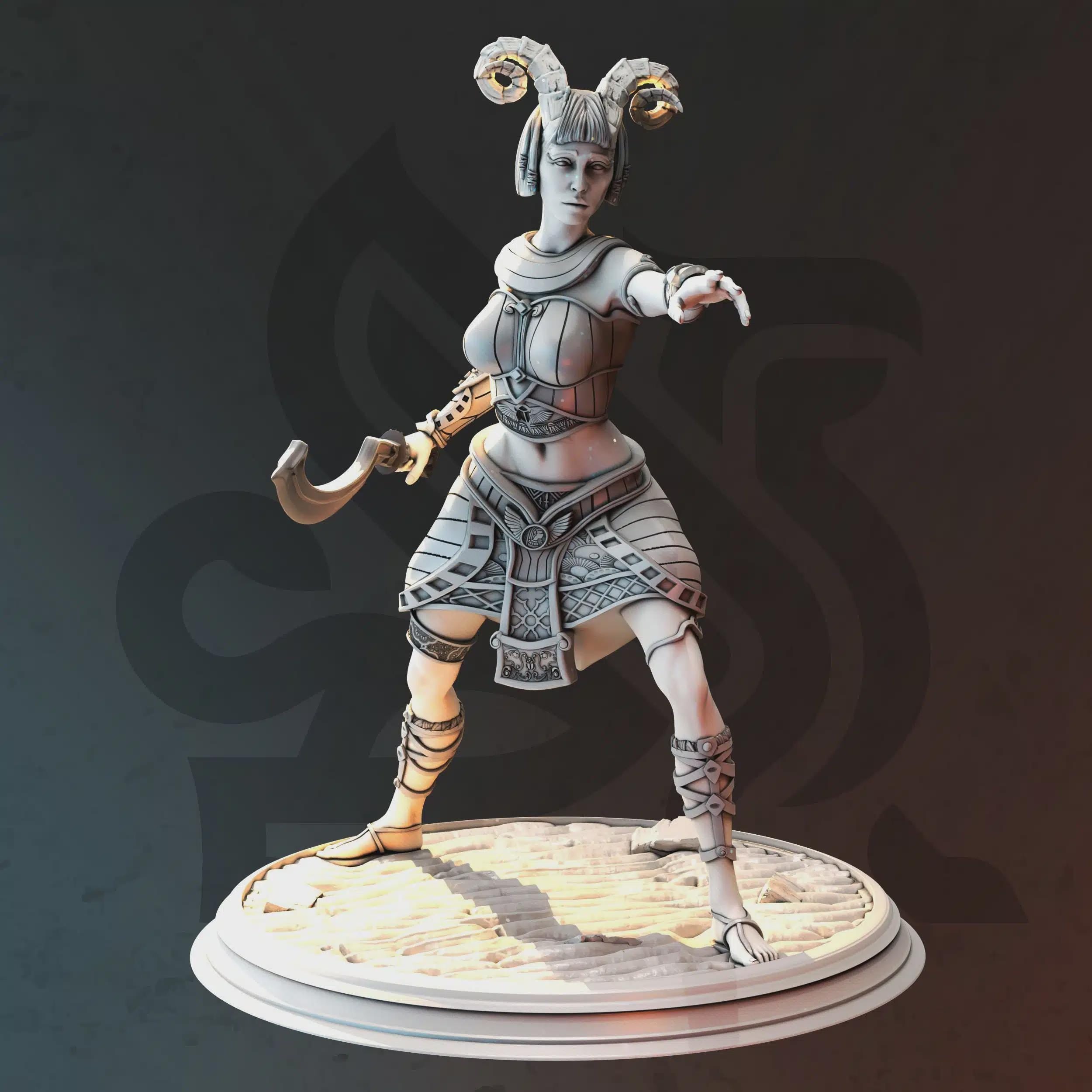 Tiefling Cleric Warlock Miniature - Karina Remar, The Lost Queen - DM Stash