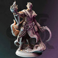 Drow Sorcerer Wizard Miniature - Yunas Ecklinse, Agent of Illusion - DM Stash