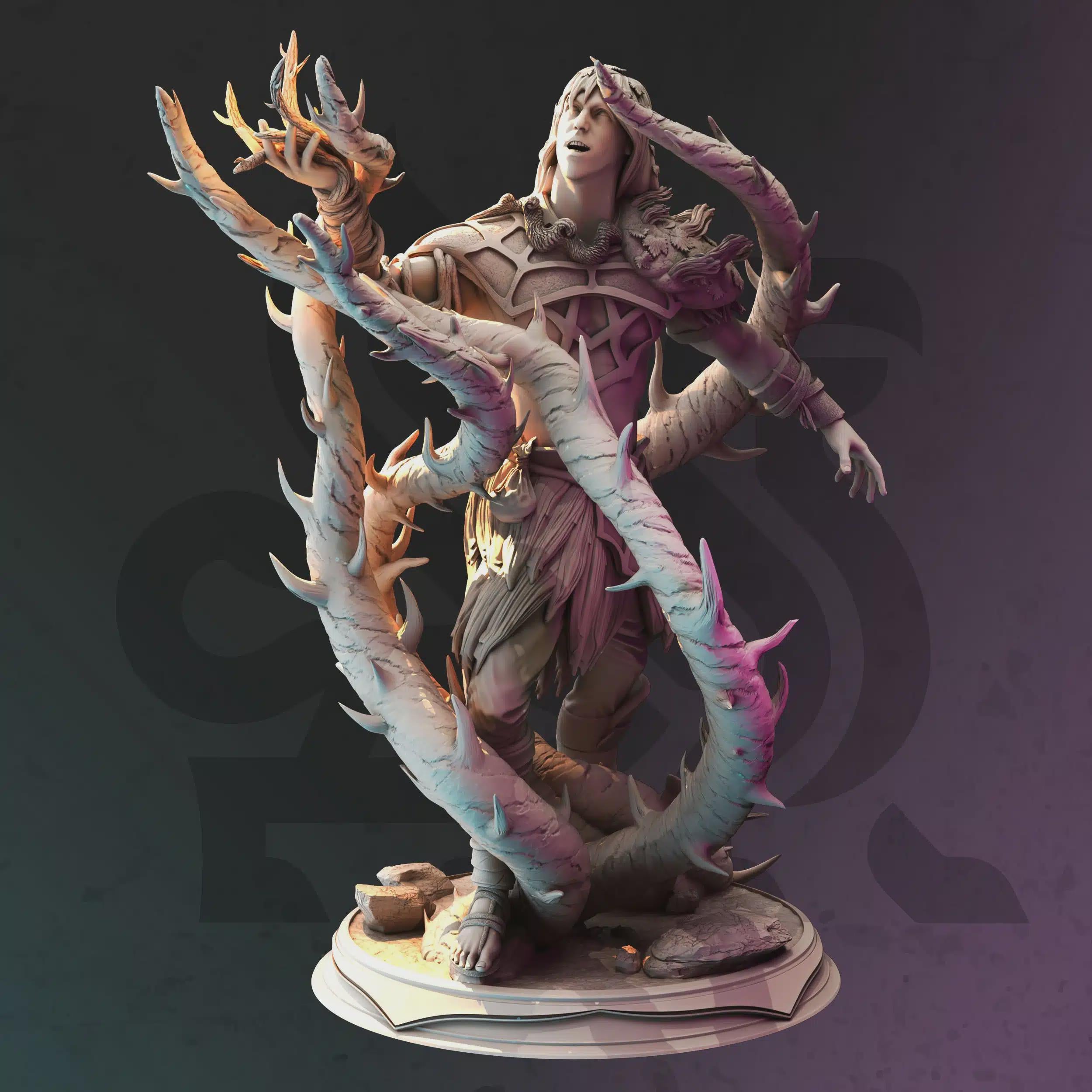 Drow Druid Miniature - Xandir Nvata, Ranger of Swamps - DM Stash