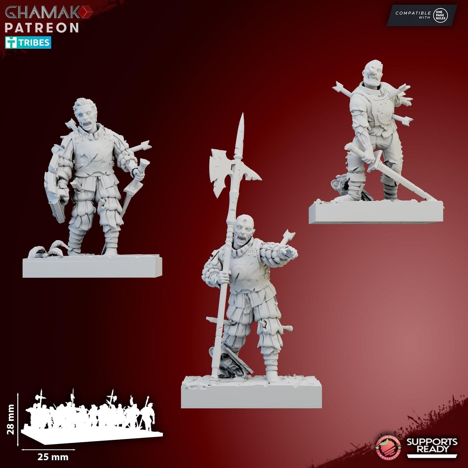 Imperial Zombies - Pre-Assembled & Ready to Field - Ghamak