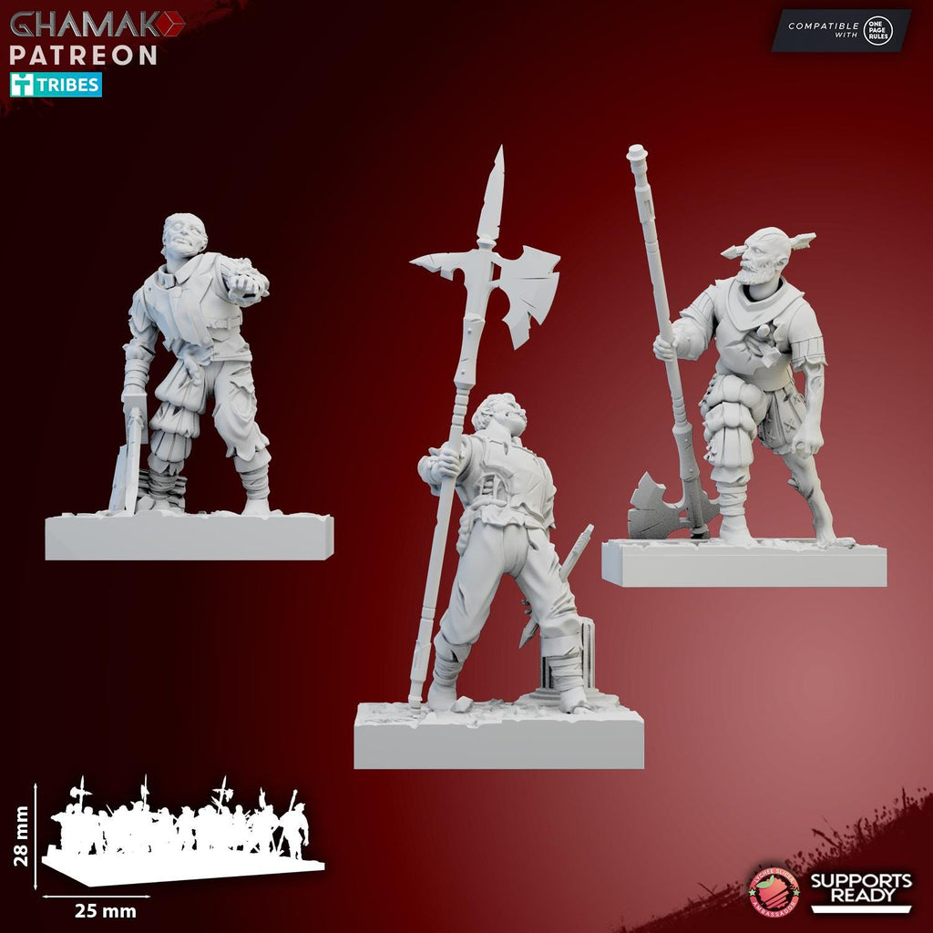 Imperial Zombies - Pre-Assembled & Ready to Field - Ghamak