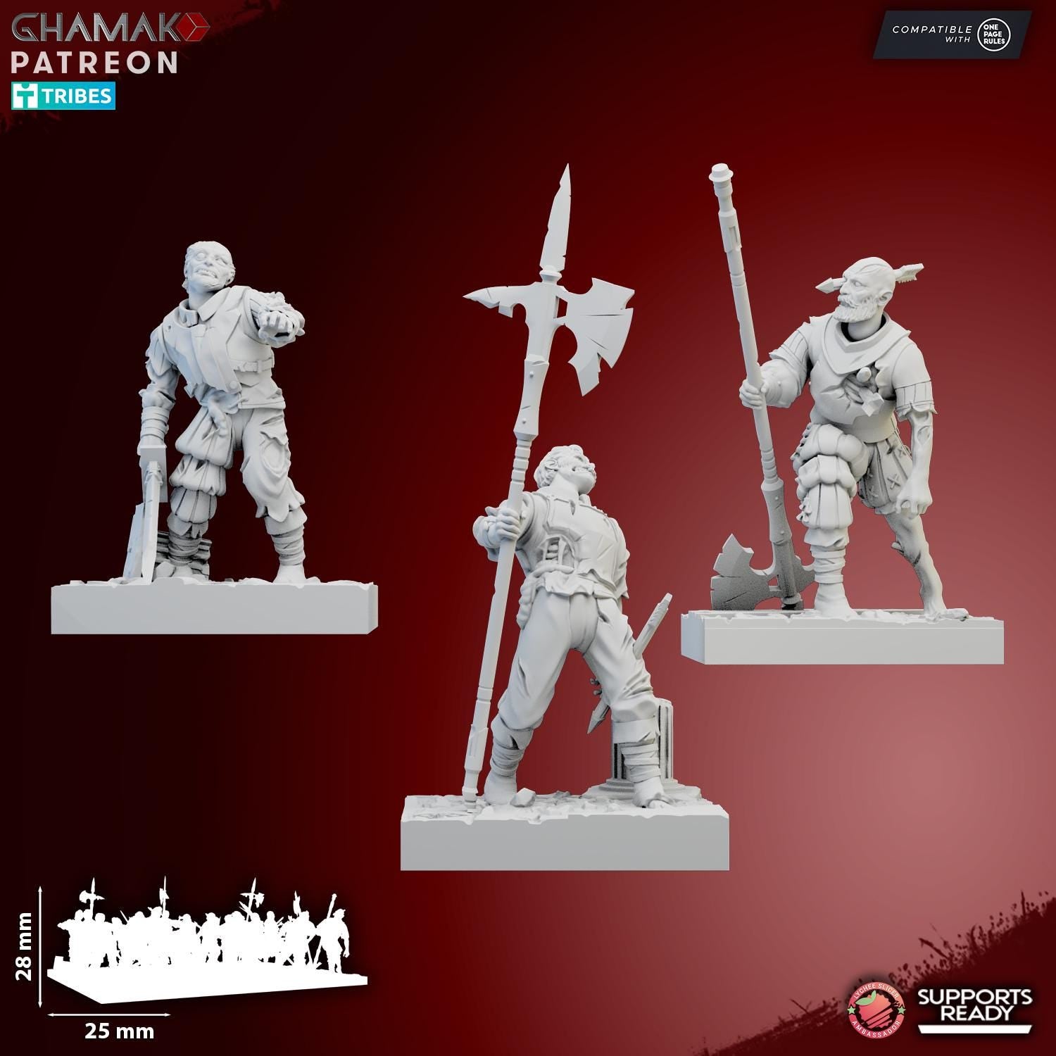 Imperial Zombies - Pre-Assembled & Ready to Field - Ghamak