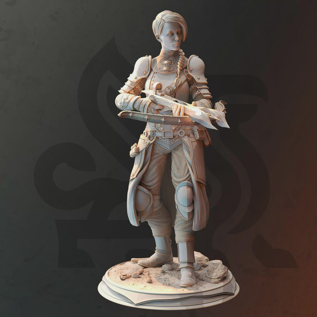 Female Human Ranger Hex Hunter Miniature - Velandrin Wolfsbane - DM Stash