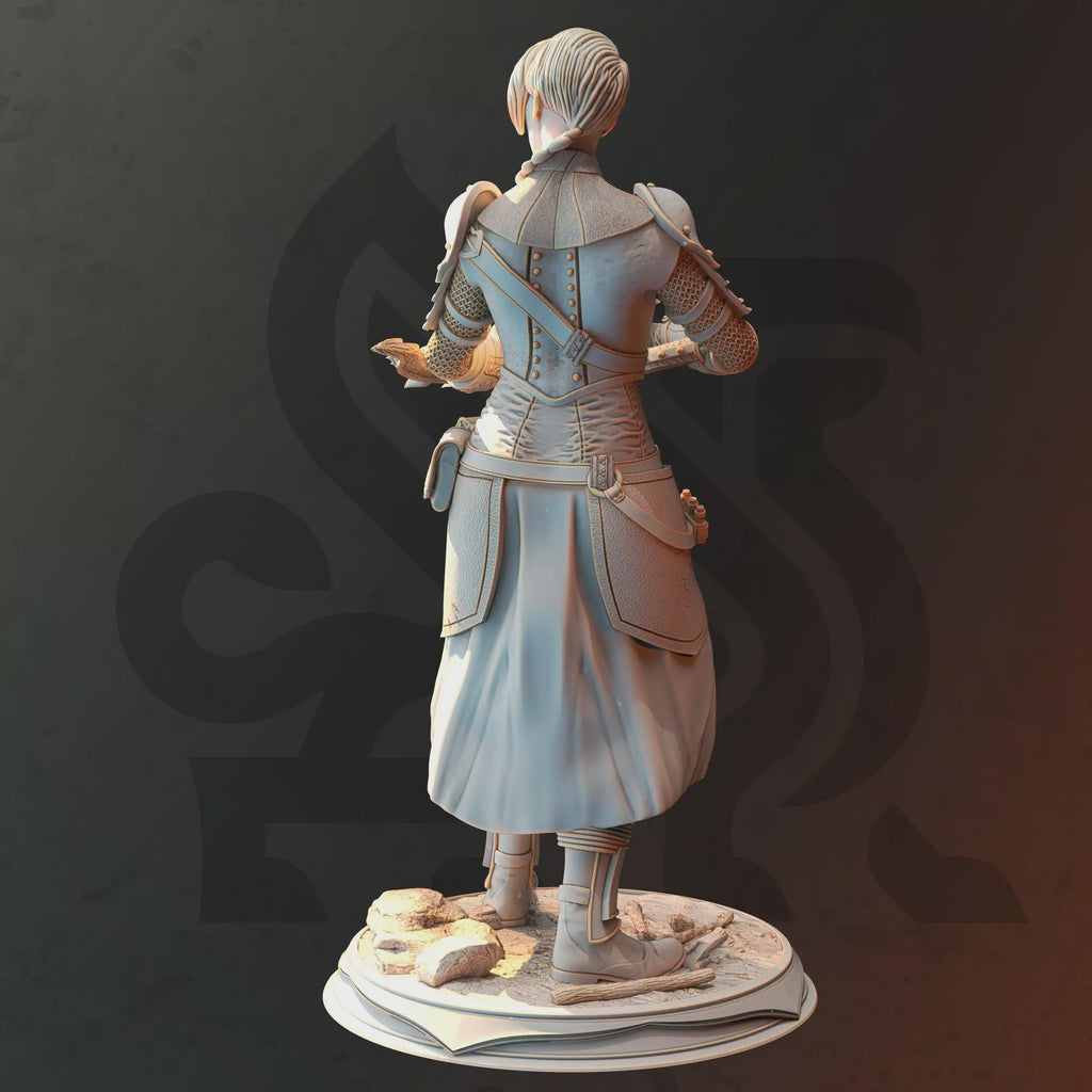 Female Human Ranger Hex Hunter Miniature - Velandrin Wolfsbane - DM Stash