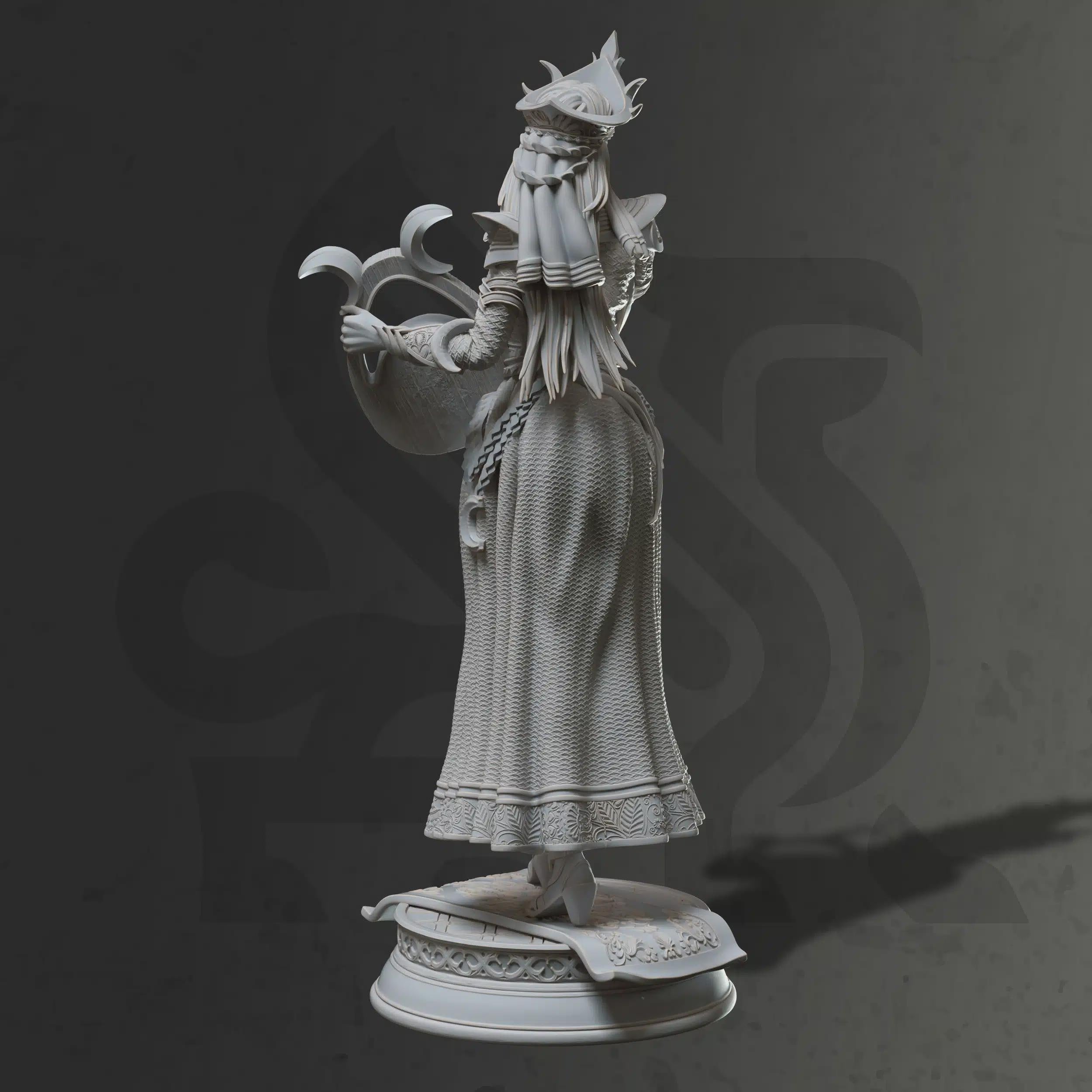 Celestial Elf Female Cleric Miniature - Glanbeli, The First Great Light - DM Stash