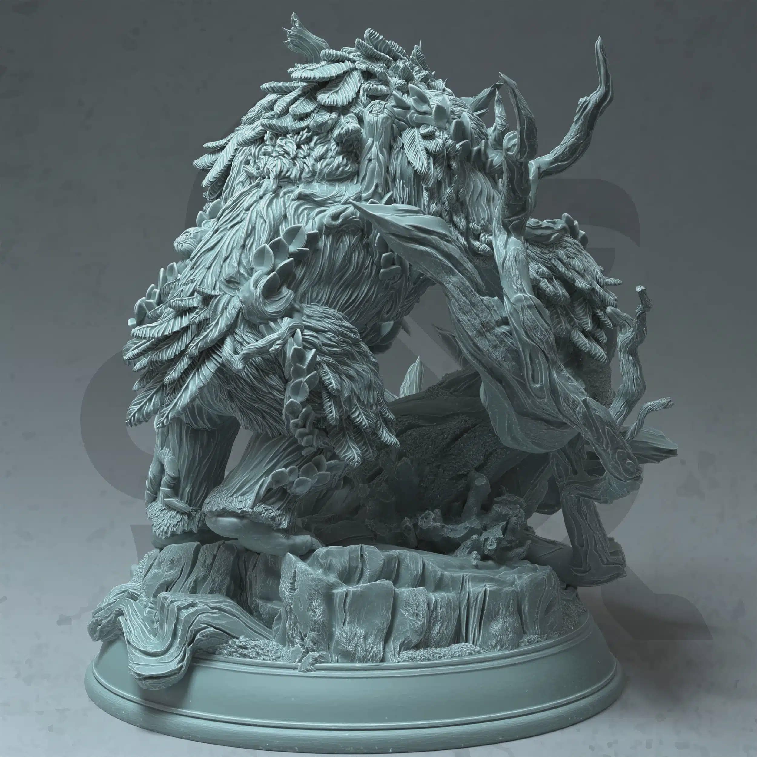 Firalyn, Fey Touched Owlbear Miniature - DM Stash
