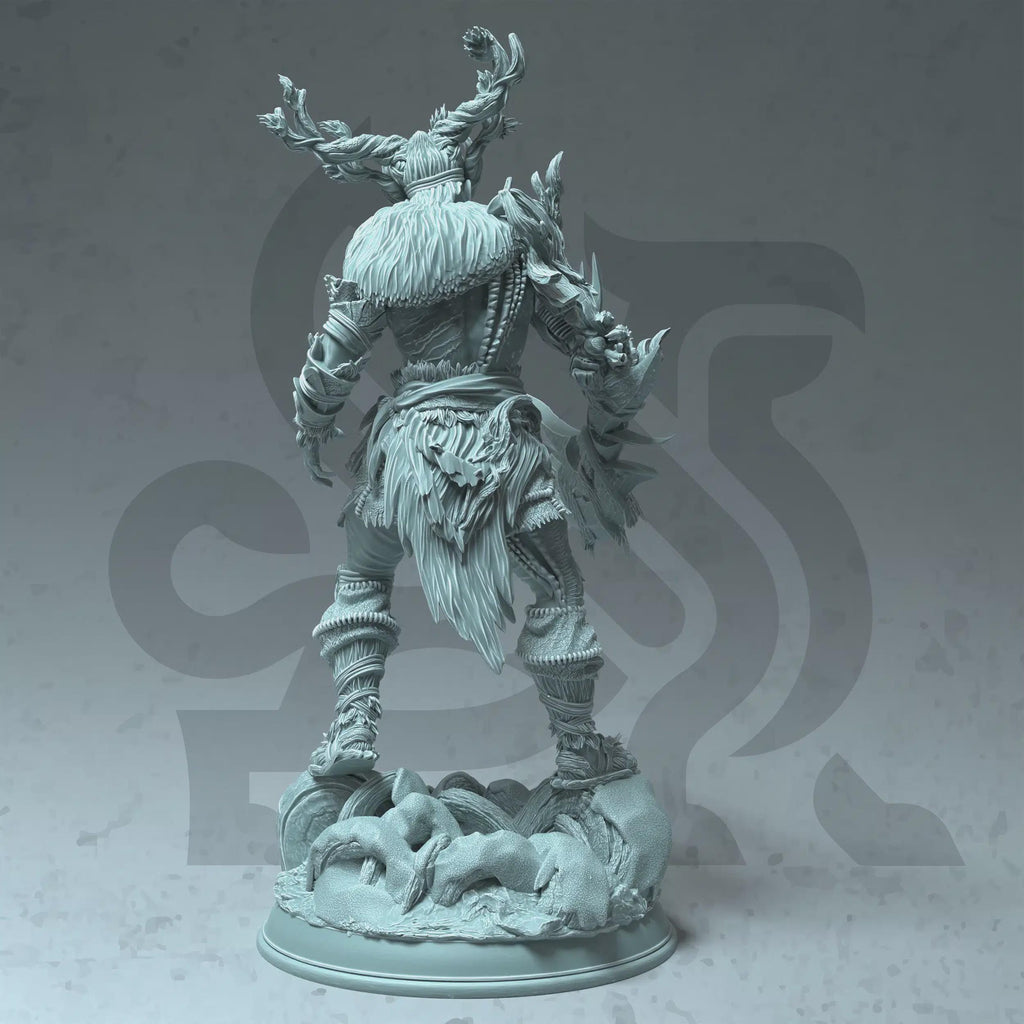 Human Druid Miniature - Treneal, The Resilient - DM Stash