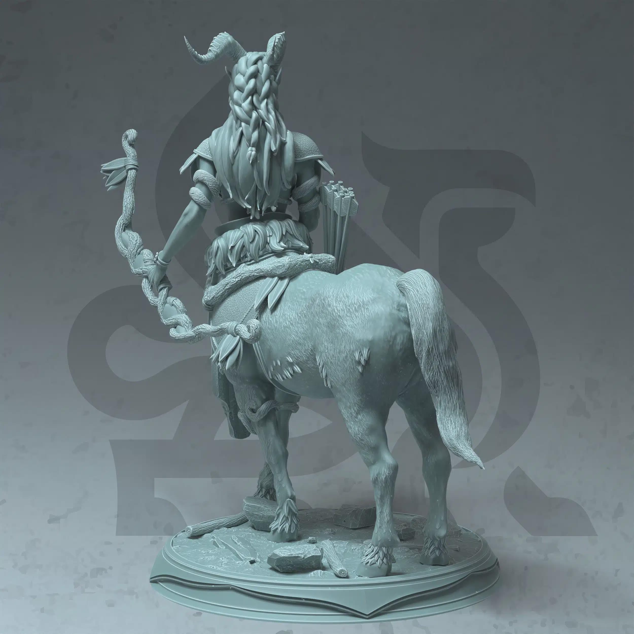 Female Centaur Ranger Miniature - Tanagor, Sentinel of the Woods - DM Stash