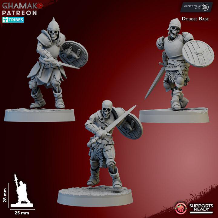 Skeletal Guard - Skeleton Miniatures - Ghamak
