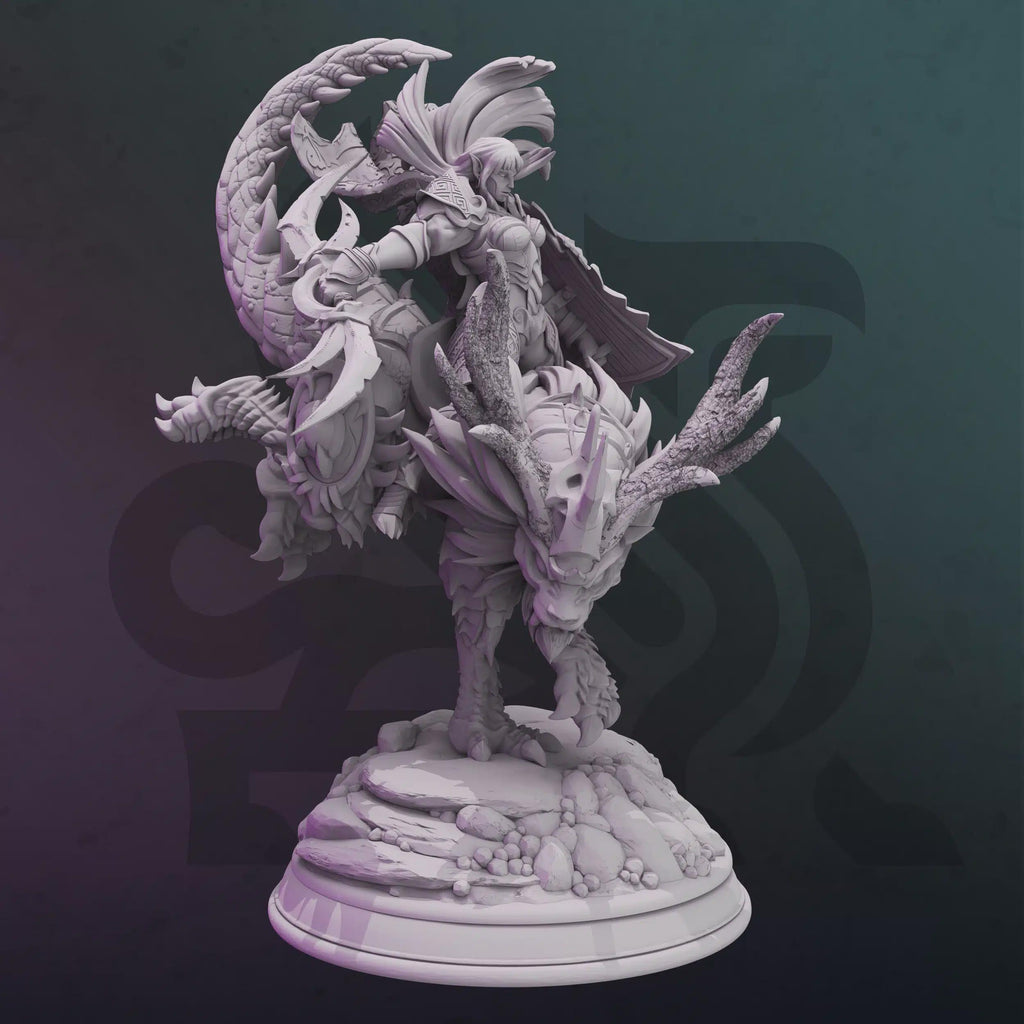 Female Elf Ranger Miniature - Glynbel, Priestess of Brinilmin - DM Stash
