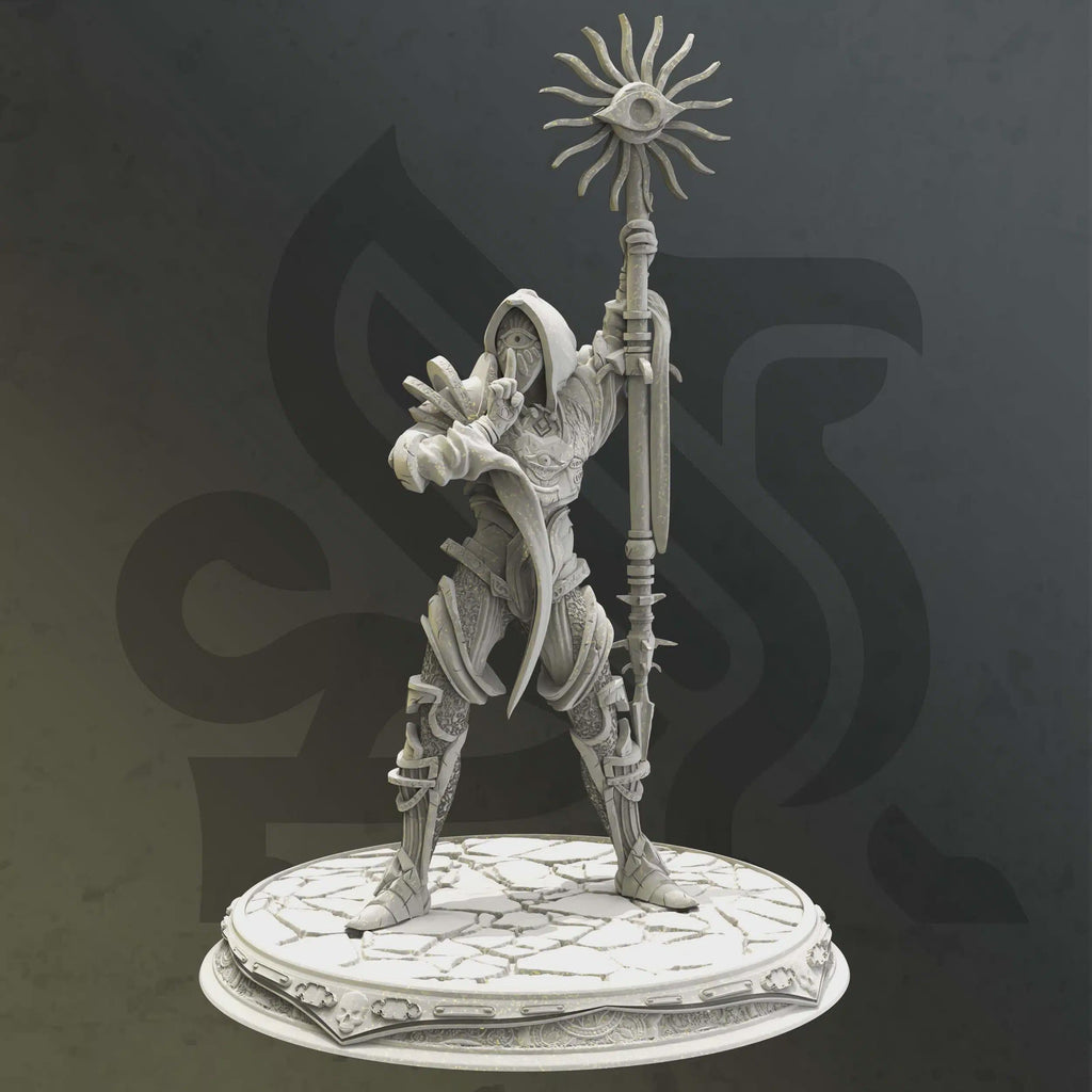 Half-Elf Wizard Sorcerer Miniature - Seroca, Bearer of Secrets - DM Stash