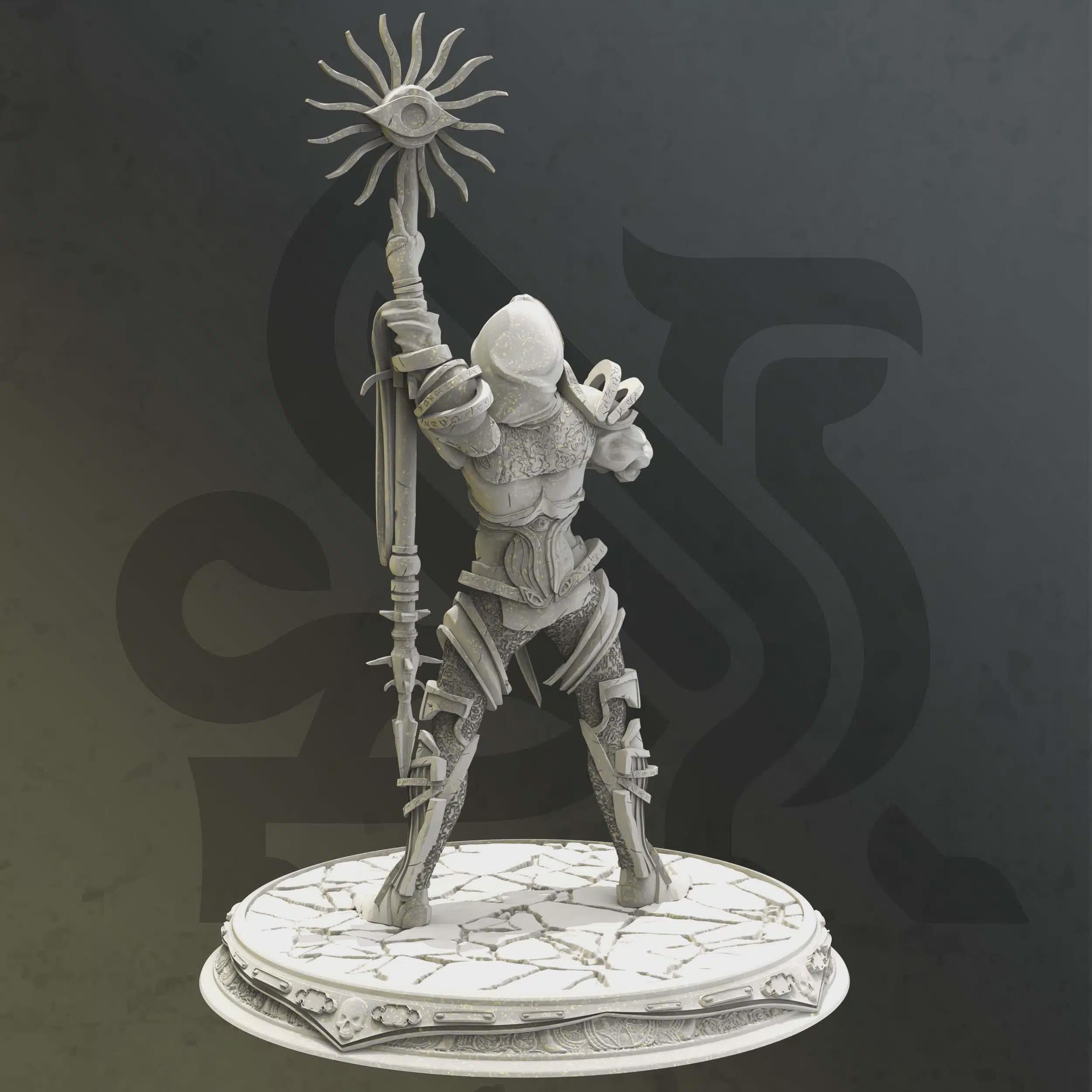 Half-Elf Wizard Sorcerer Miniature - Seroca, Bearer of Secrets - DM Stash