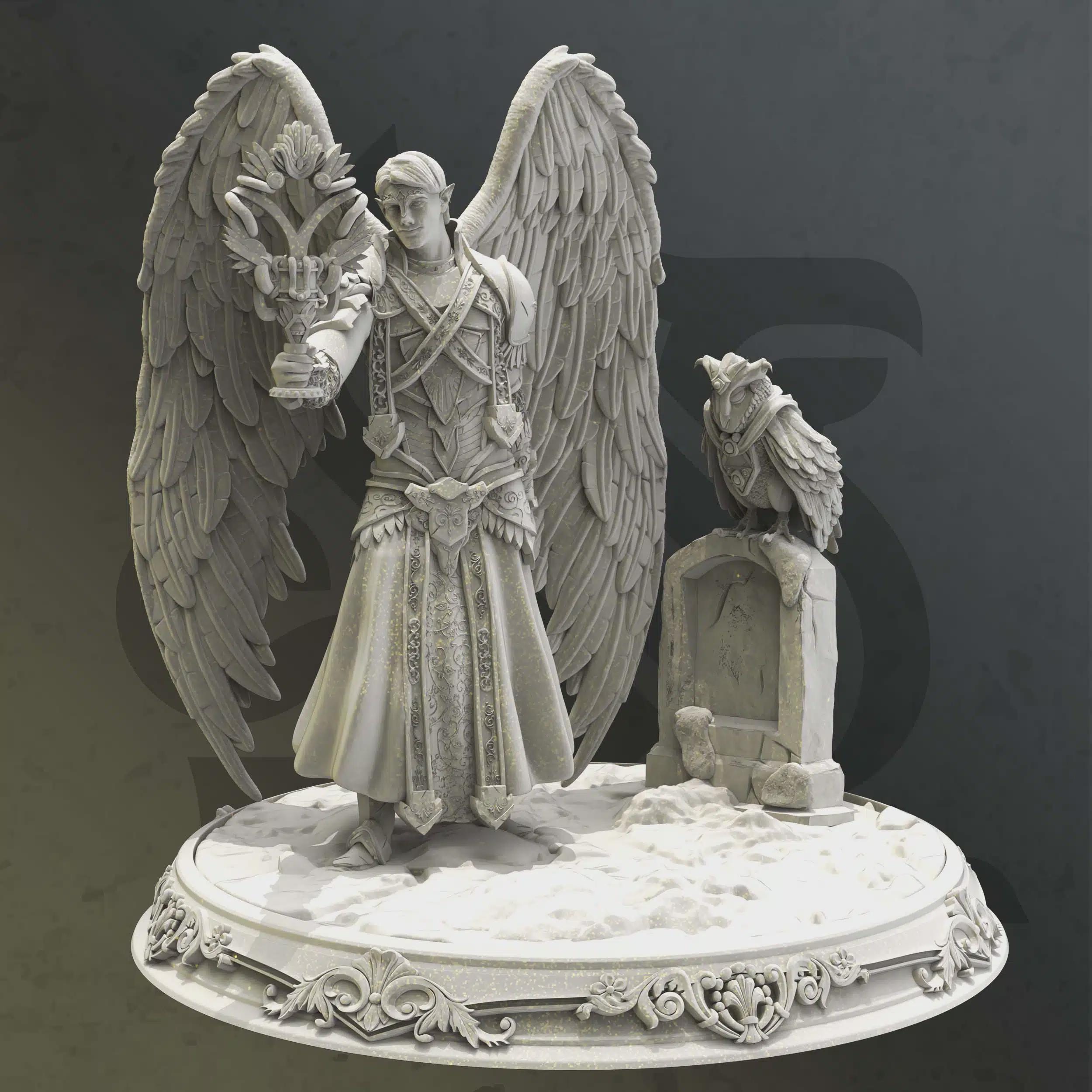 Elf Cleric Miniature - Namneri, The Soulbearer - DM Stash