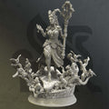Female Fey Druid Miniature - Renmaeth, Custodian of the Body - DM Stash