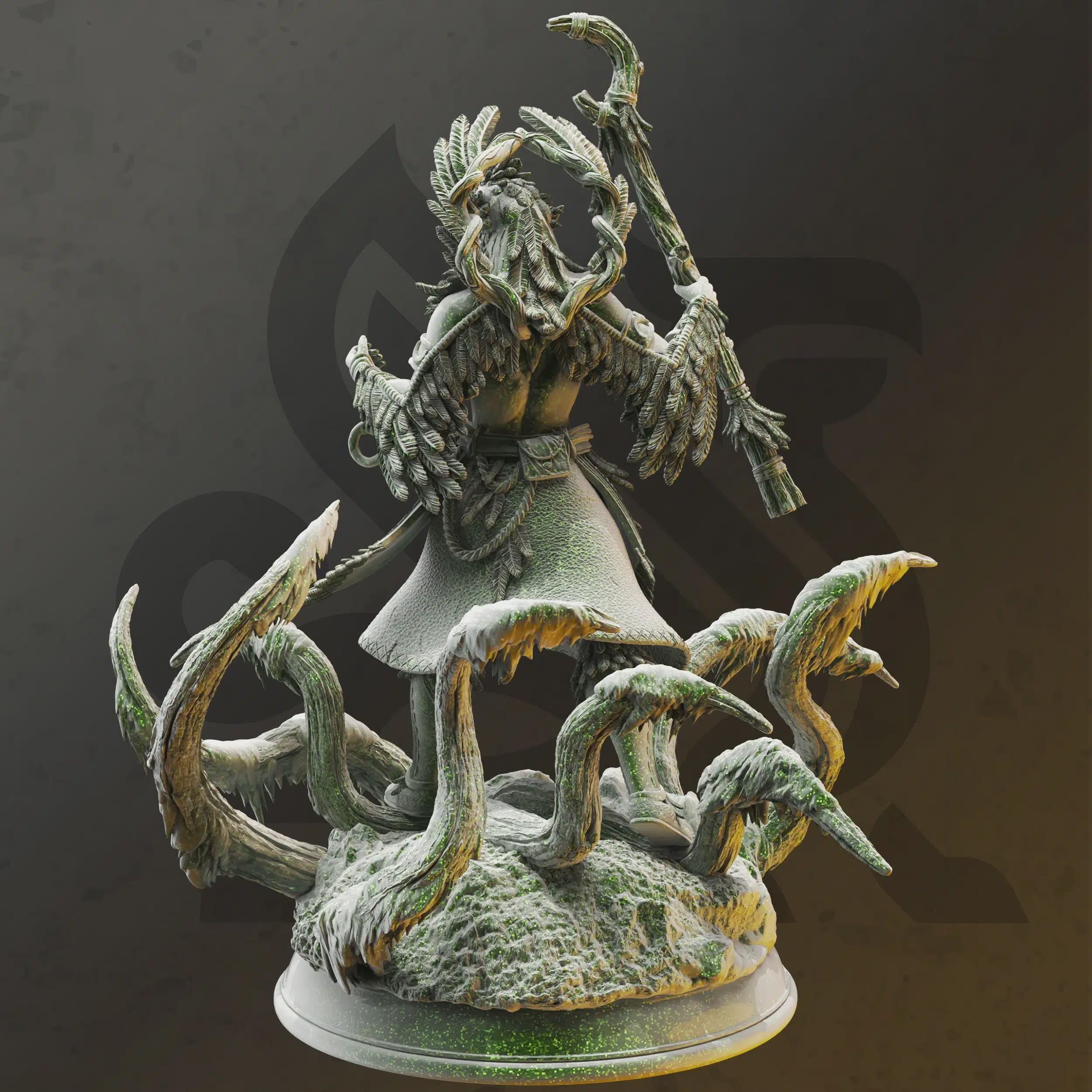 Elf Druid Miniature - Zarbaeth, Arch Druid of the East - DM Stash