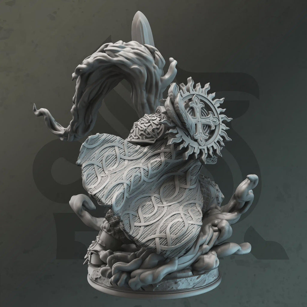 Elemi Paladin Miniature - Tuzugo, Evangelist of the Sacred Fire - DM Stash