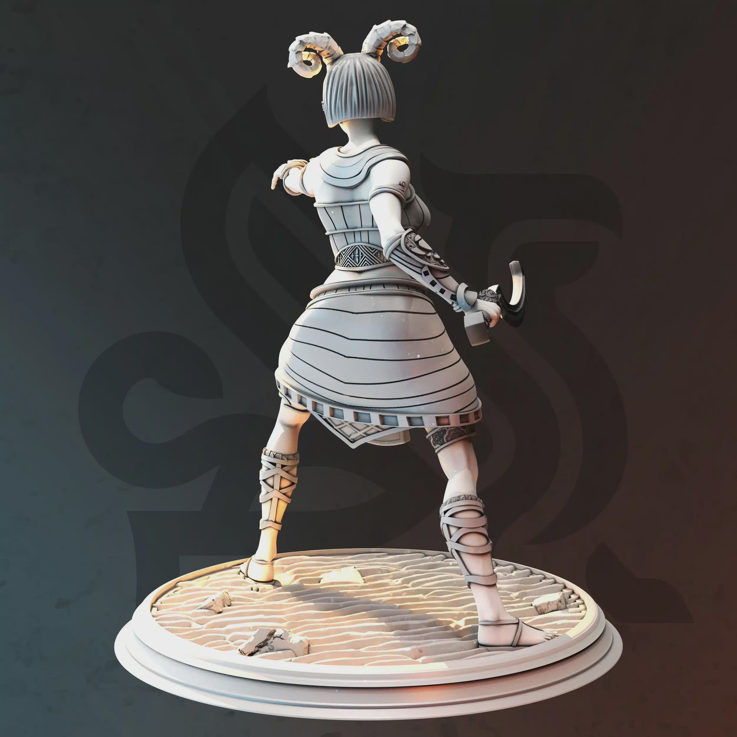 Tiefling Cleric Warlock Miniature - Karina Remar, The Lost Queen - DM Stash