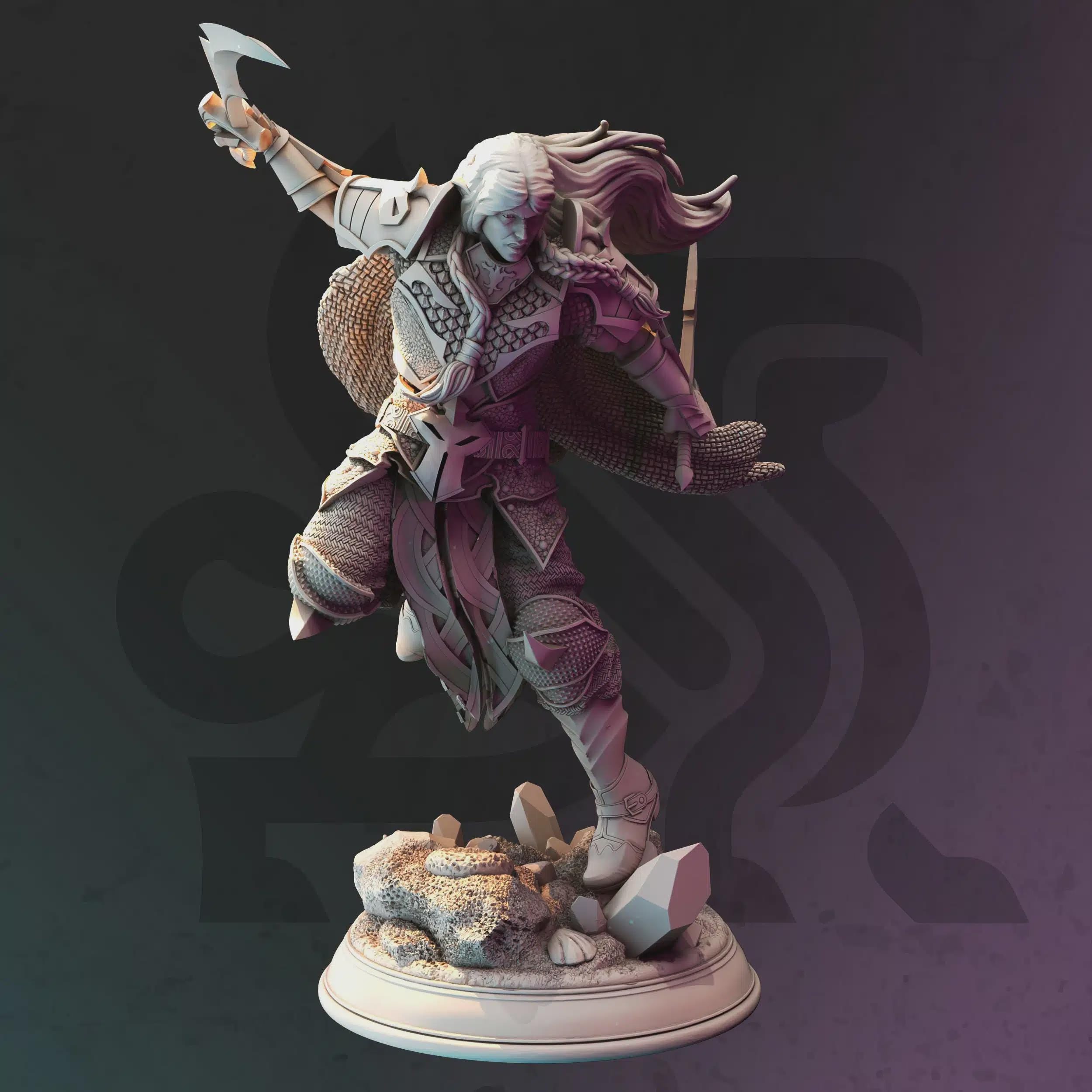 Female Drow Ranger Fighter Miniature - Xandir Nvata, Ranger of Swamps - DM Stash