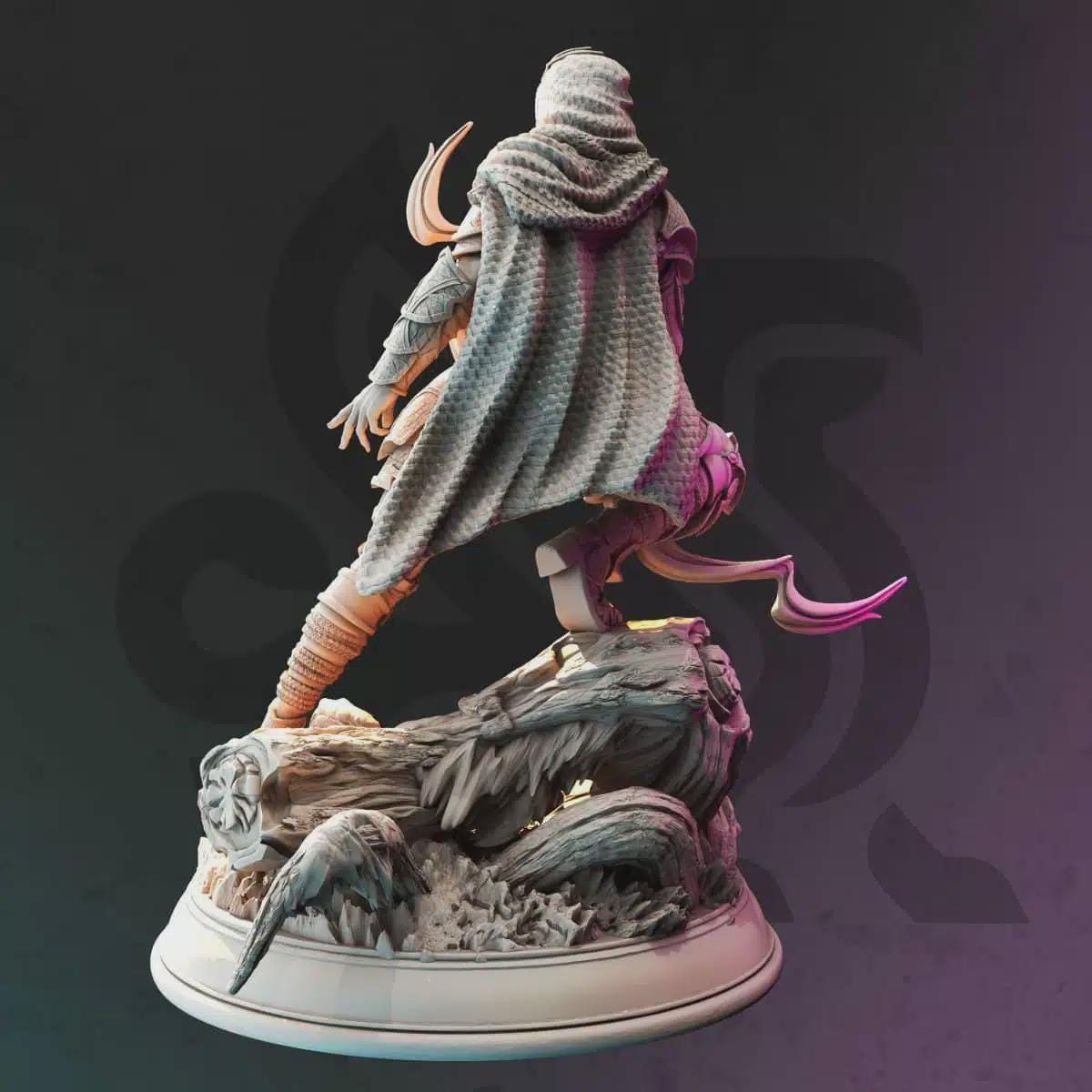 Female Drow Ranger Miniature - Exrin Nvata, Scout of Swamps - DM Stash