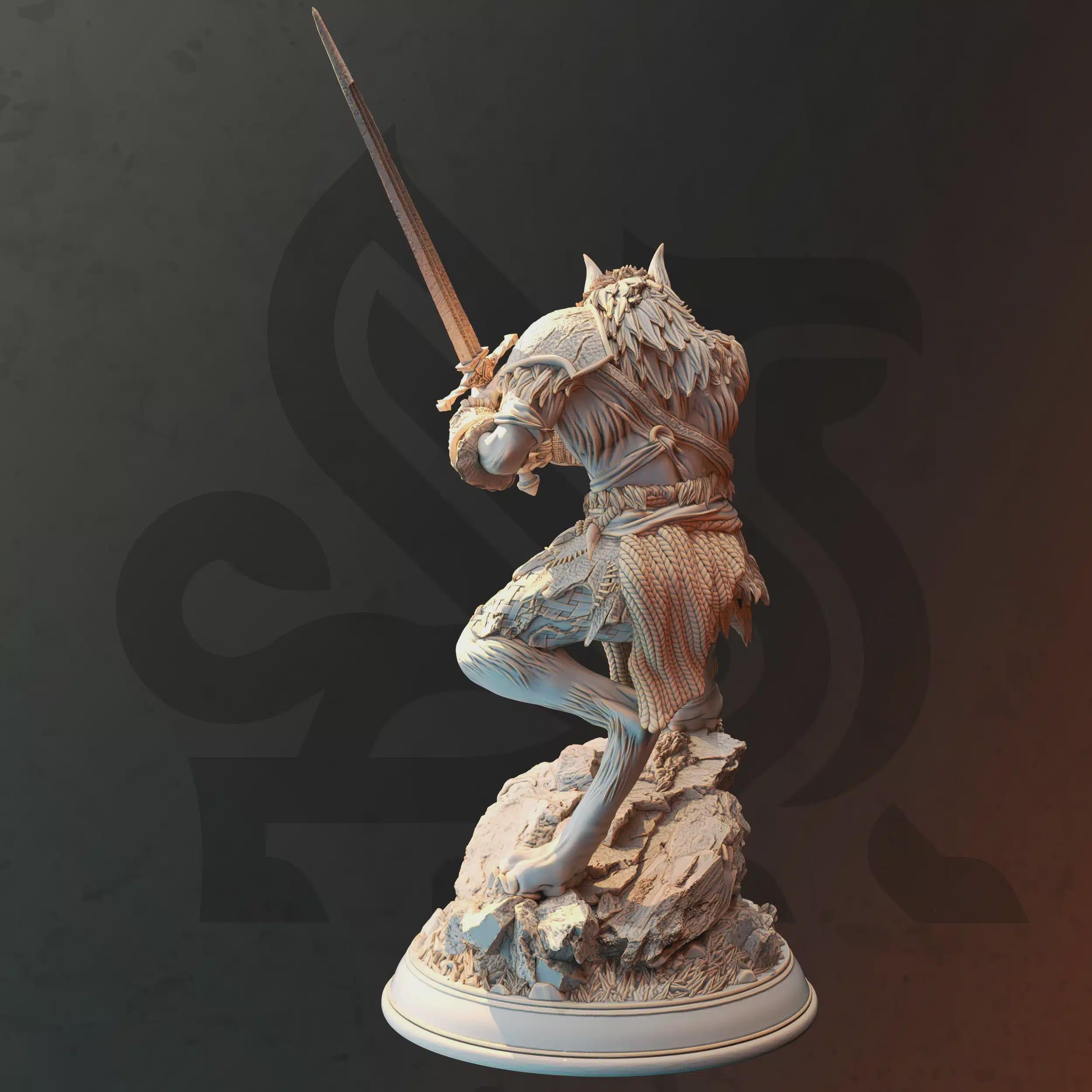 Werewolf Ranger Hex Hunter Miniatures - Lucian Grey (Wolf Form) - DM Stash