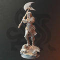 Human Female Barbarian Fighter Miniature - Ariana Grey, The Wolf Queen - DM Stash
