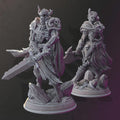 Undead Draugr Miniatures - Two Models - Arisen Warriors, Skeletal Guardians - DM Stash