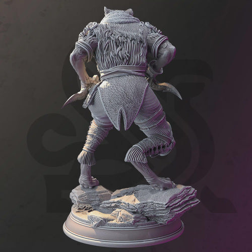 Miniatura de Pícara Fémina Hombre Bestia - Curatio Ounce, Merodeadora de la Nieve - DM Stash