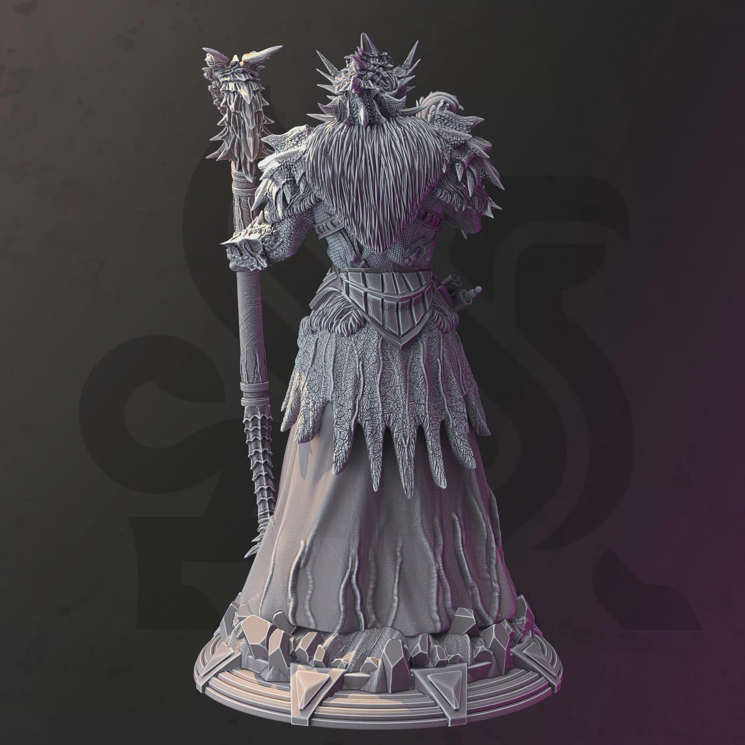 Dragonfolk Wizard Sorcerer Miniature - Artiza, The Unruly Dragon - DM Stash