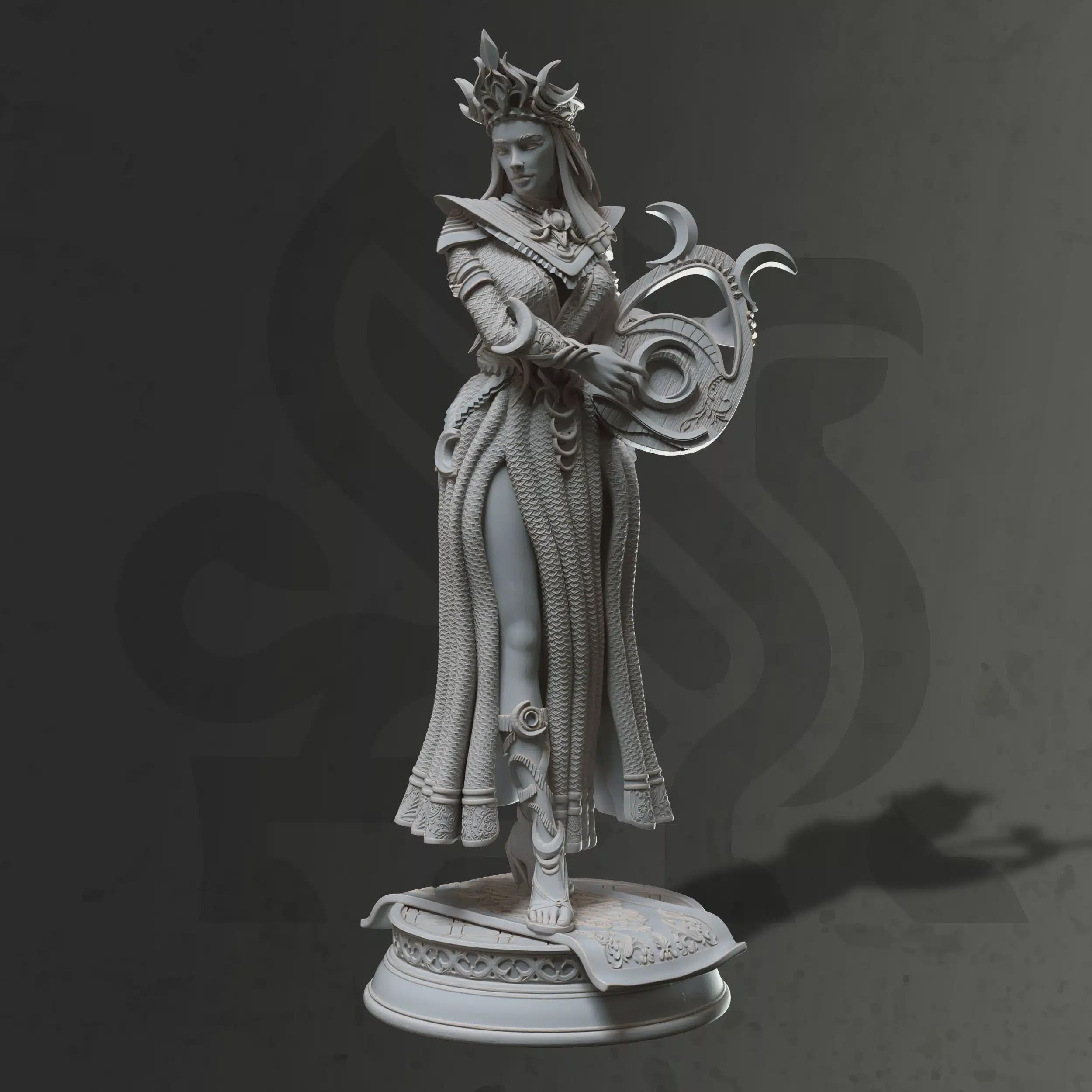 Celestial Elf Female Cleric Miniature - Glanbeli, The First Great Light - DM Stash