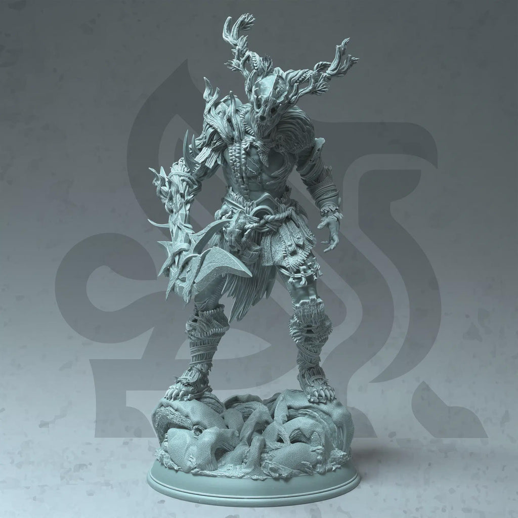 Human Druid Miniature - Treneal, The Resilient - DM Stash