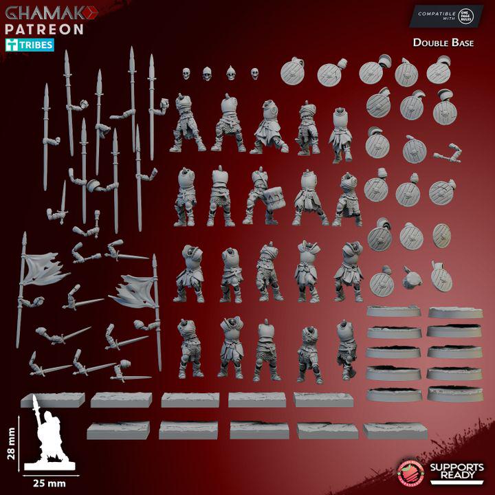 Skeletal Guard - Skeleton Miniatures - Ghamak