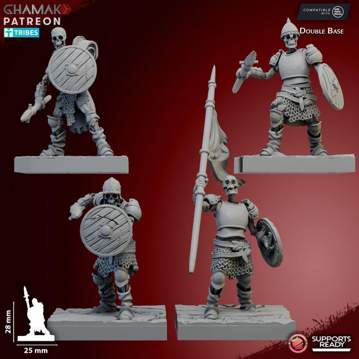 Skeletal Guard - Skeleton Miniatures - Ghamak