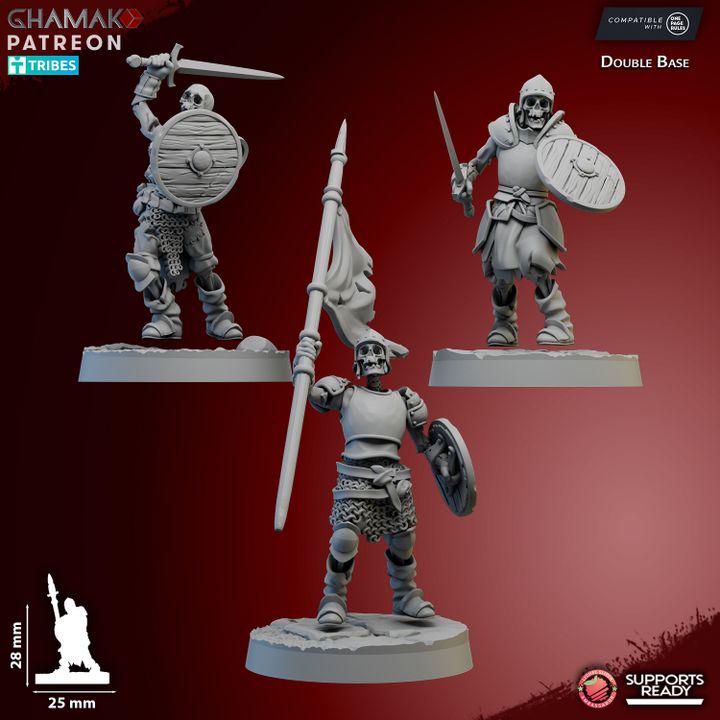 Skeletal Guard - Skeleton Miniatures - Ghamak