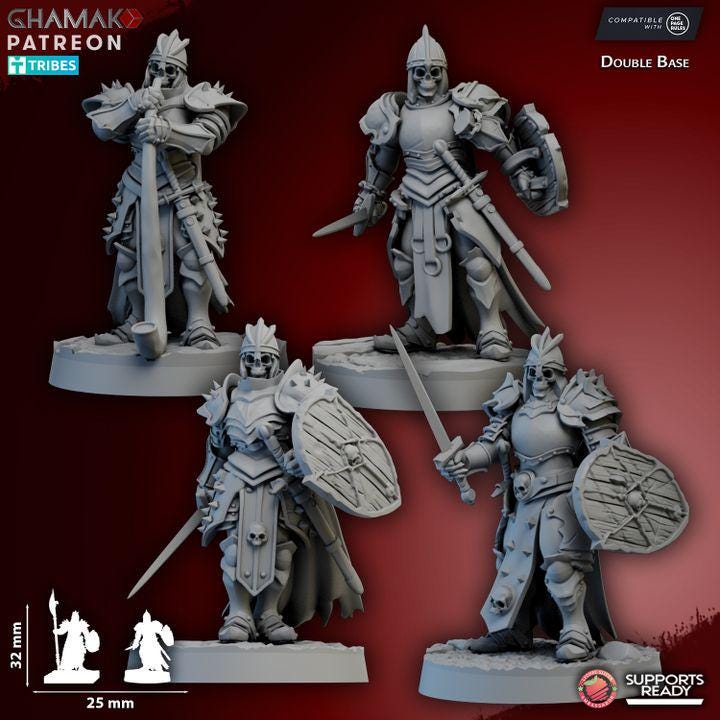 Curtenic Guard - Skeleton Miniatures - Ghamak