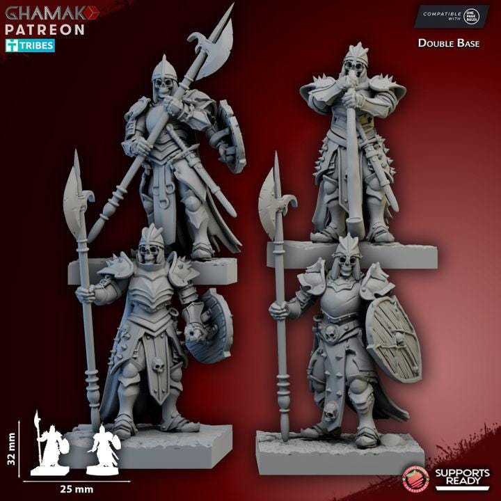 Curtenic Guard - Skeleton Miniatures - Ghamak