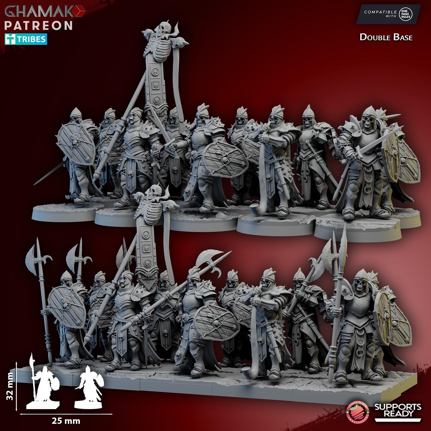 Curtenic Guard - Skeleton Miniatures - Ghamak